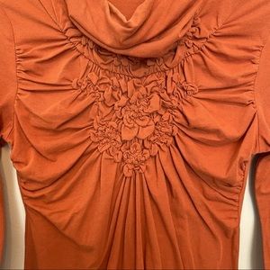 Anthropologie - Deletta - burnt orange top